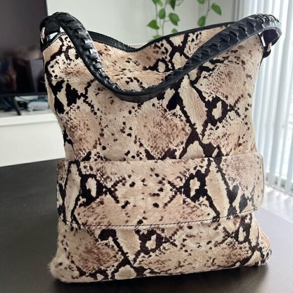 MAURIZIO TAIUTI Animal Leather Shoulder Bag Made In Italy. - Picture 1 of 11